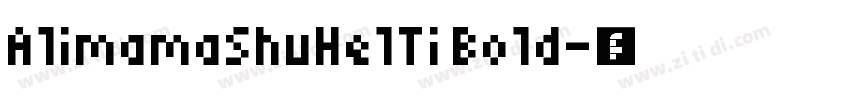AlimamaShuHelTi Bold字体转换
